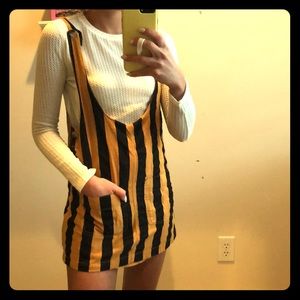 Urban Black and Gold Jumper Mini Dress